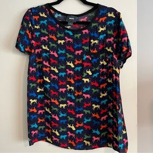 Maeve Anthropologie animal print blouse